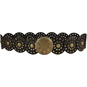 Western Belts for Women Vintage Disc Waist Belts Concho Leather Belts
