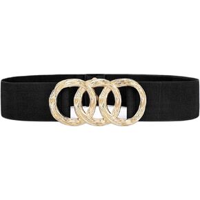 Women's Stretchy Wide Waist Belt Vintage Elastic Cinch Belt