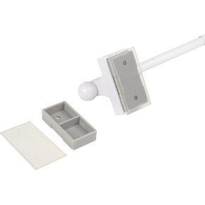 Rod Desyne Self-Adhesive or Wall Mounted Rod, 17-30 inch, White