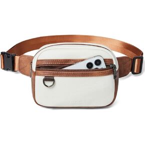 Fanny Packs for Women Men Everywhere Belt Bag Vegan Leather Chic Waist Pack Crossbody Waist Bag Travel Hiking Brown