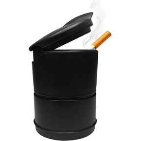 Car Ashtray With Lid, Detachable Car Ashtrays for Cup Holder Smell Proof, Portable Mini Trash Can, Keep Your Car Smoke-Free, Odor-Free and Fresh for Truck, Auto, Office, Home(Black)