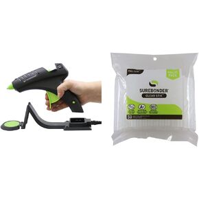 Surebonder Cordless Hot Glue Gun, High Temperature, Full Size, 60W, 50% More Power - Sturdily Bonds Metal, Wood, Ceramics, Leather & Other Strong Materials (Specialty Series CL-800F)