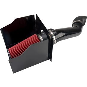 Cold Air Intake Kit with Filter Heat Shield for 2003 2004 2005 2006 2007 2008 2009 H2 (Red)