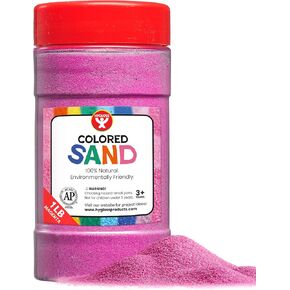 Hygloss Products Colored Play Sand - Assorted Colorful Craft Art Bucket O' Sand, 3 lb, Black