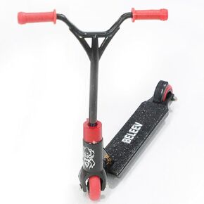 Red Mini Finger Scooter, Cute Mini Skateboards Plastic Finger Skateboards Finger Sport Interactive Finger Photography Props，Finger Boards and Finger Bikes,Vehicles