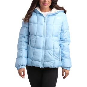 Reebok Women's Winter Jacket - Heavyweight Quilted Puffer Parka Coat - Sherpa Lined Ski Jacket for Women (S-XL)