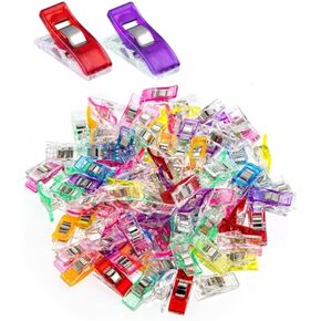 20Pcs Multicolor Sewing Clips Quilting Clips Fabric Quilting Craft Tools Multipurpose Plastic Clips for Sewing Binding,DIY Hemming Quilting Notions