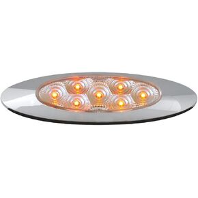 GG Grand General 77846 Amber/Clear LED Light (Ultra Thin Spyder Y2K 7, High/Low 3W)