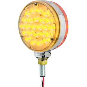 GG Grand General 78378 4 Inches Pearl Double Face Amber/Red/Clear Lens, 24 SMD LED Light/Side