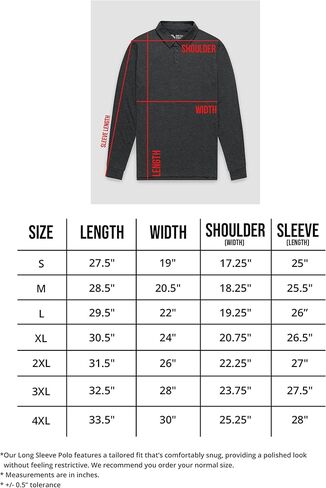 INTO THE AM Long Sleeve Polo Shirts for Men S - 4XL Slim Fit Collared Cotton Blend Full Sleeve Casual Workwear Shirt in Kuwait