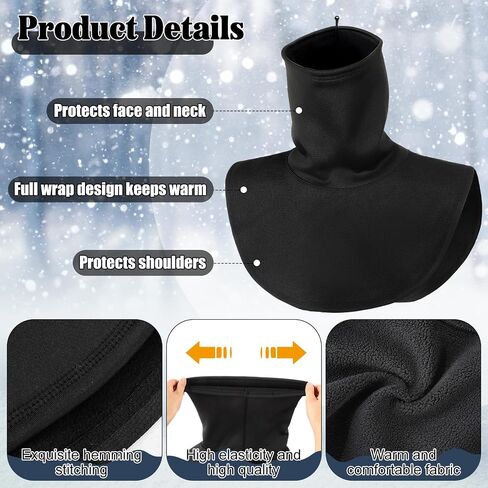 JaGely 2 PCS Motorcycle Neck Warmer Black Motorcycle Half Face Mask Ski Mask Neck Gaiter Winter Face Cover Scarf Windproof Neck Warmer for Men Women Cycling Skiing Fishing Hiking in Saudi Arabia