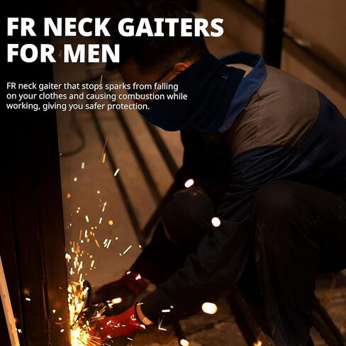 Mnauils FR Flame Resistant Face Mask 7oz FR Neck Gaiter NFPA2112 CAT2 for Welding Army Military Working in Kuwait