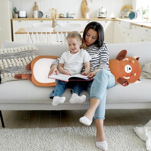 Soft Plush Long Unicorn Hugging Pillow, Kids Plush Toy Pillow Cute Unicorn Plushies Stuffed Animal Toy Gift for Kids and Girlfriend(Blue Unicorn, 70cm/27.5in) in Kuwait