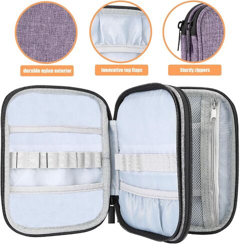ProCase Crochet Hook Case (up to 6.5 Inches), Travel Organizer Zipper Bag for Various Crochet Hooks, Circular Knitting Needles and Other Accessories (NO Accessories Included) in Kuwait