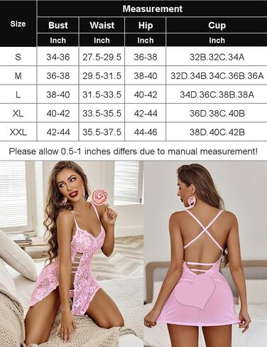 Avidlove Womens Lingerie Lace Babydoll Lingerie for Women Cute Dress with Thongs Chemise Nightwear Sleepwear in Saudi Arabia