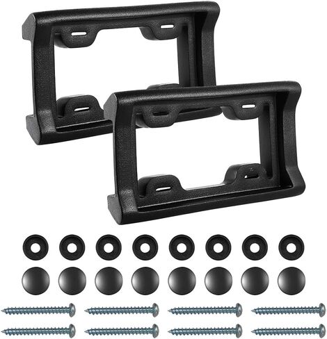 License Plate Bumper Guard, 2.3" Thick Rubber License Plate Mount, Universal License Plate Frame with Screws Protects Bumper from Scratches and Dents Fit for Car Truck SUV (1PCS) in Kuwait