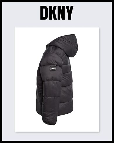 DKNY Boys' Puffer Jacket - Full Zip Up Hooded Reversible Puffer to Sherpa Winter Jacket - Heavyweight Jackets for Boys (8-20) in Saudi Arabia