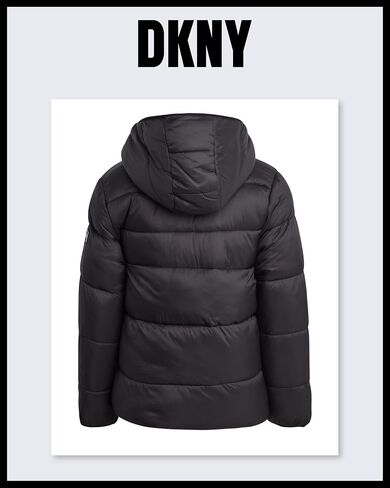 DKNY Boys' Puffer Jacket - Full Zip Up Hooded Reversible Puffer to Sherpa Winter Jacket - Heavyweight Jackets for Boys (8-20) in Saudi Arabia