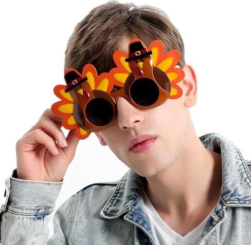 Dzrige عيد الشكر تركيا النظارات الشمسية تركيا النظارات الإبداعية الكرتون النظارات لعيد الشكر سعيد حزب لصالح الملحقات الديكور الإبداعي in Kuwait