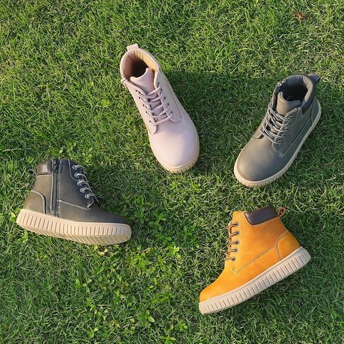 Tobfis Kids Zipper Ankle Boots Kids Sneaker with Boot-Like High Top Design for Boys & Girls(Toddler/Little Kid/Big Kid) in Saudi Arabia