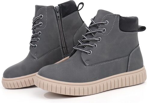 Tobfis Kids Zipper Ankle Boots Kids Sneaker with Boot-Like High Top Design for Boys & Girls(Toddler/Little Kid/Big Kid) in Kuwait