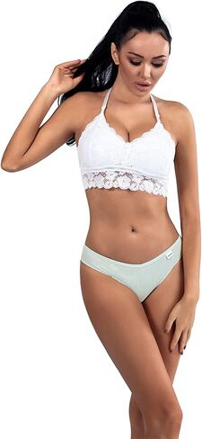 Kiench Teens Thongs Underwear Cotton 6-Pack Big Girls' Low Rise V Waist Hipster Panties in Saudi Arabia