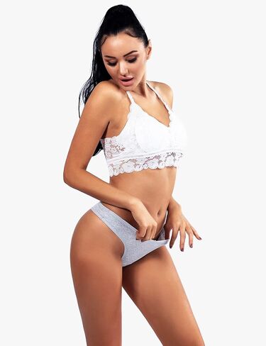 Kiench Teens Thongs Underwear Cotton 6-Pack Big Girls' Low Rise V Waist Hipster Panties in Saudi Arabia