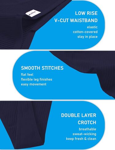 Kiench Teens Thongs Underwear Cotton 6-Pack Big Girls' Low Rise V Waist Hipster Panties in Saudi Arabia