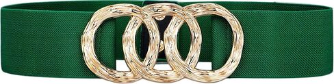 Women's Stretchy Wide Waist Belt Vintage Elastic Cinch Belt in Saudi Arabia