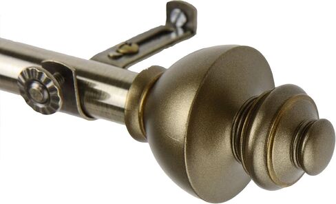 مجموعة قضيب ستارة النافذة من Rod Desyne 4804-664 Dynasty، من 66 إلى 120 بوصة، نحاس عتيق in Kuwait