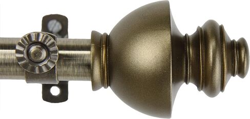 مجموعة قضيب ستارة النافذة من Rod Desyne 4804-664 Dynasty، من 66 إلى 120 بوصة، نحاس عتيق in Kuwait