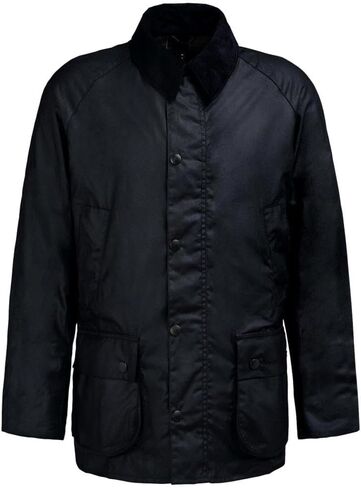 Barbour Men's Ashby Waxed Jacket, Classic Black in Saudi Arabia