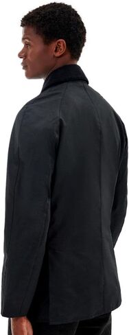 Barbour Men's Ashby Waxed Jacket, Classic Black in Saudi Arabia