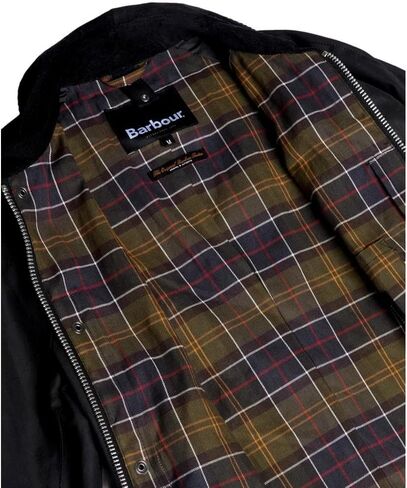 Barbour Men's Ashby Waxed Jacket, Classic Black in Saudi Arabia