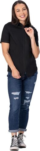 Chef Works Women's Cody Zip Work Shirt in Kuwait