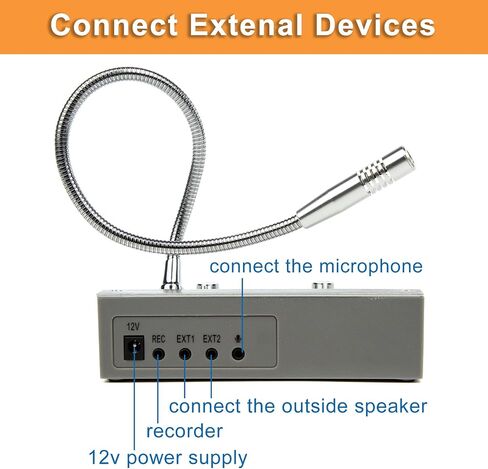 Window Intercom Window Speaker Two Way Intercom Speaker with Mute Function Ticket Counter Interphone for Bank Office Restaurant Hospital Clinic Silver in Kuwait