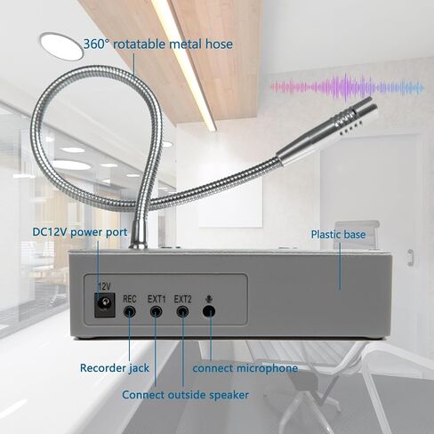 Window Intercom Window Speaker Two Way Intercom Speaker with Mute Function Ticket Counter Interphone for Bank Office Restaurant Hospital Clinic Silver in Kuwait