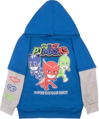PJ Masks Boys Matching Sets Pullover Hoodie and Jogger Fleece Set for Boys 2 Piece Bundle with Graphic Print Sweatpants Set in Kuwait