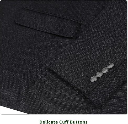 Men's Blazer Classic Fit Sport Coat 2 Button Notch Lapel Business Knit Suits Jacket in Kuwait