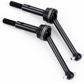 1 Set Front Rear CVD Drive Shafts Heavy Duty Steel Axle Driveshafts for 1/10 4-Tec 2.0 Mustang GT4 RC Car Upgrade Part (Front & Rear)