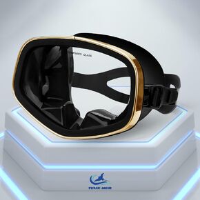 Genuine Scuba Mask with Drain Valve Wide View Suitable for Adults Anti-Fog Scuba Diving, Free Diving, and Snorkeling Goggles Mask You to cope with Inter