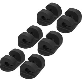 Scosche CMAA2-6PKRP Stick Em Adhesive Cable Management Clip Organizers (6-pk) Black