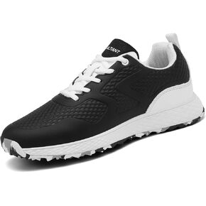 ULTIANT Golf Shoes Men Waterproof Spikeless Lightweight Non-Slip Walking Shoes Outdoor