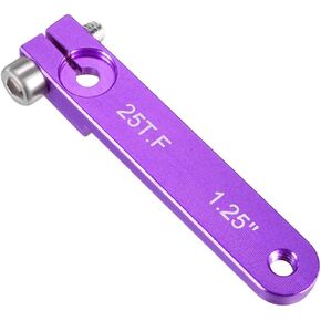 uxcell Aluminum Servo Arms Single Arm 25T M3 Thread Purple, for 1.25 Inch Futaba