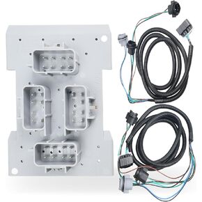 لوحة دائرة الضوء الخلفي مع جانب السائق الخلفي وحزام جانب الركاب مع مجموعة كاملة من المقبس المتوافقة مع موديلات كاديلاك/شيفروليه/جي إم سي استبدال # 923-012 645-930 645-936 15304995 in Kuwait