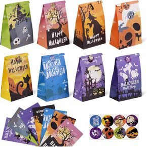 Linelglobal Halloween Treat Bag for Party Favor Kid Goodie Bag 24 Pack
