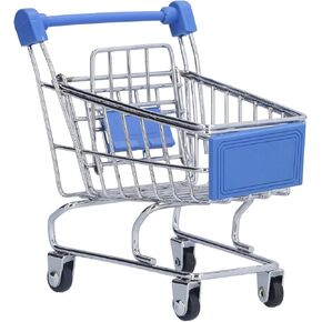 Mini Supermarket Handcart, Shopping Cart Supermarket Handcart Mini Shopping Cart Mini Supermarket Storage Toy Decorative Ornaments for Storage Toys Home Kitchen Office, Gifts Choice