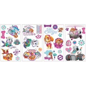RoomMates Paw Patrol Girl Pups Peel And Stick Wall Decals