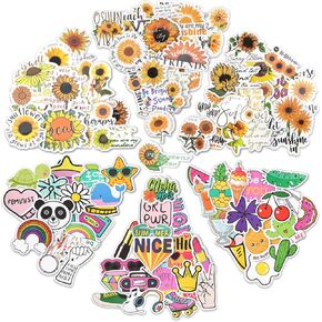 100 Pack Fun Stickers for Kids, Water Bottles, Laptops, Phone Cases, Luggage, Scrapbooking, Waterproof Vinyl Cute Gifts for Teens, Unique Adorable Designs for Boys and Girls