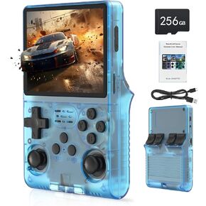 30000 in 1 Handheld Game Console, 3.5 inch IPS Screen Retro Game Console, Mini Portable Pocket Arcade 3800mAh 45 simulators 256G TF Card HDMI Output